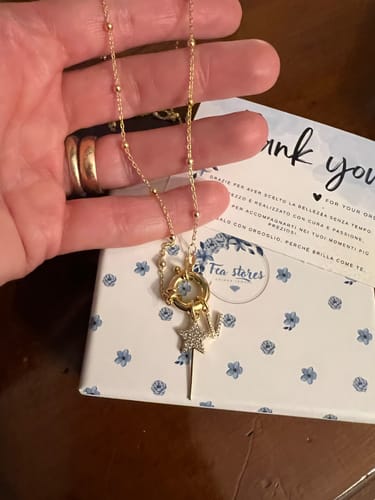 Customer photo review of Collana Rosario in Argento 925 con Chiusura ad Anello