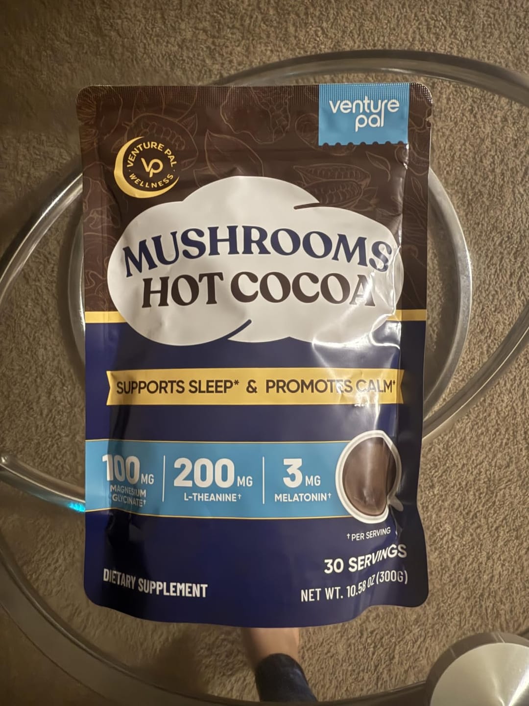 Customer photo review of Mushroom Sleep Hot Cocoa - 30 servings