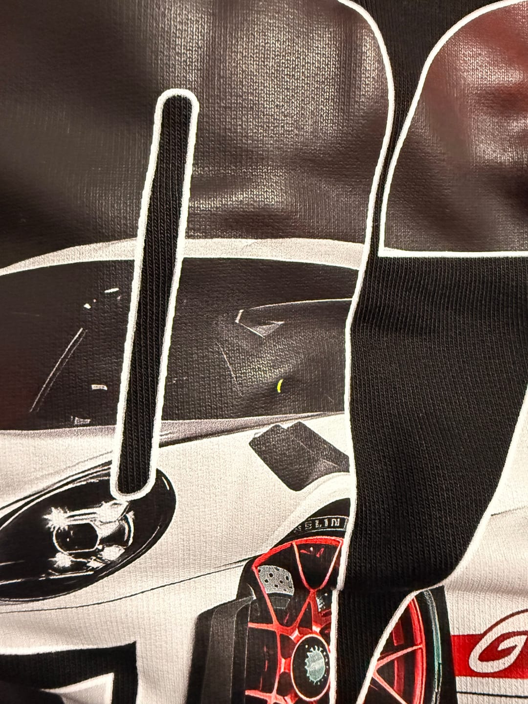 Customer photo review of NO RISK NO PORSCHE Backprint Oversized Shirt