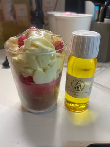 Customer photo review of Fragancia CARAMEL RASPBERRY & VAINILLA