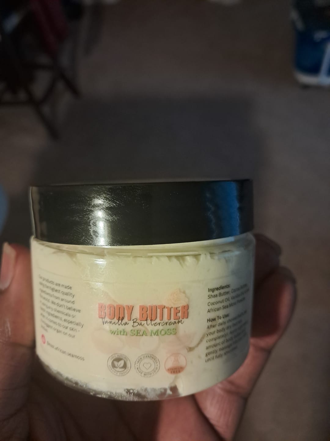Customer photo review of VANILLA BUTTERCREAM Sea Moss Body Butter