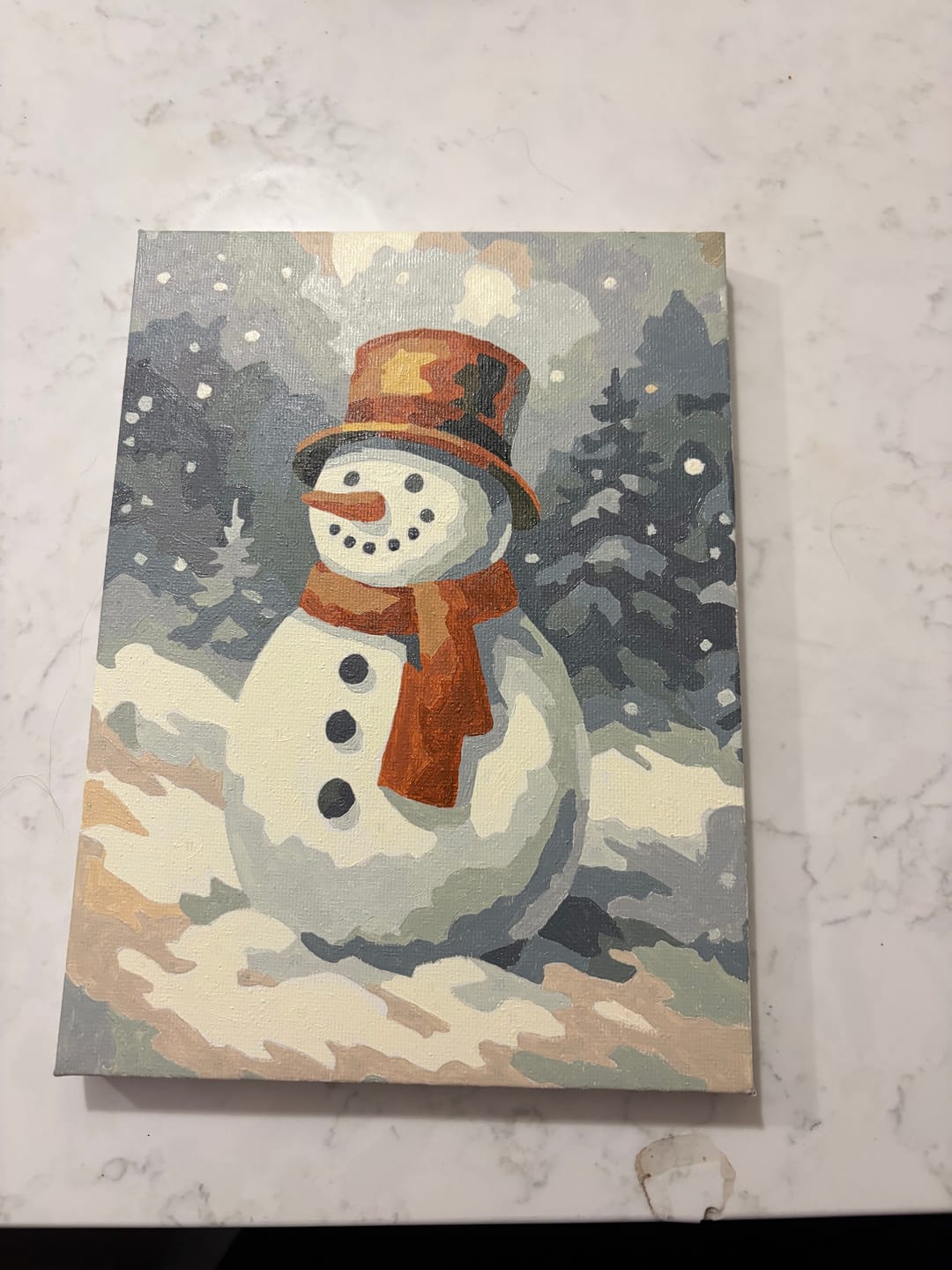 Customer photo review of 6 Mini Paintings - Vintage Christmas Set