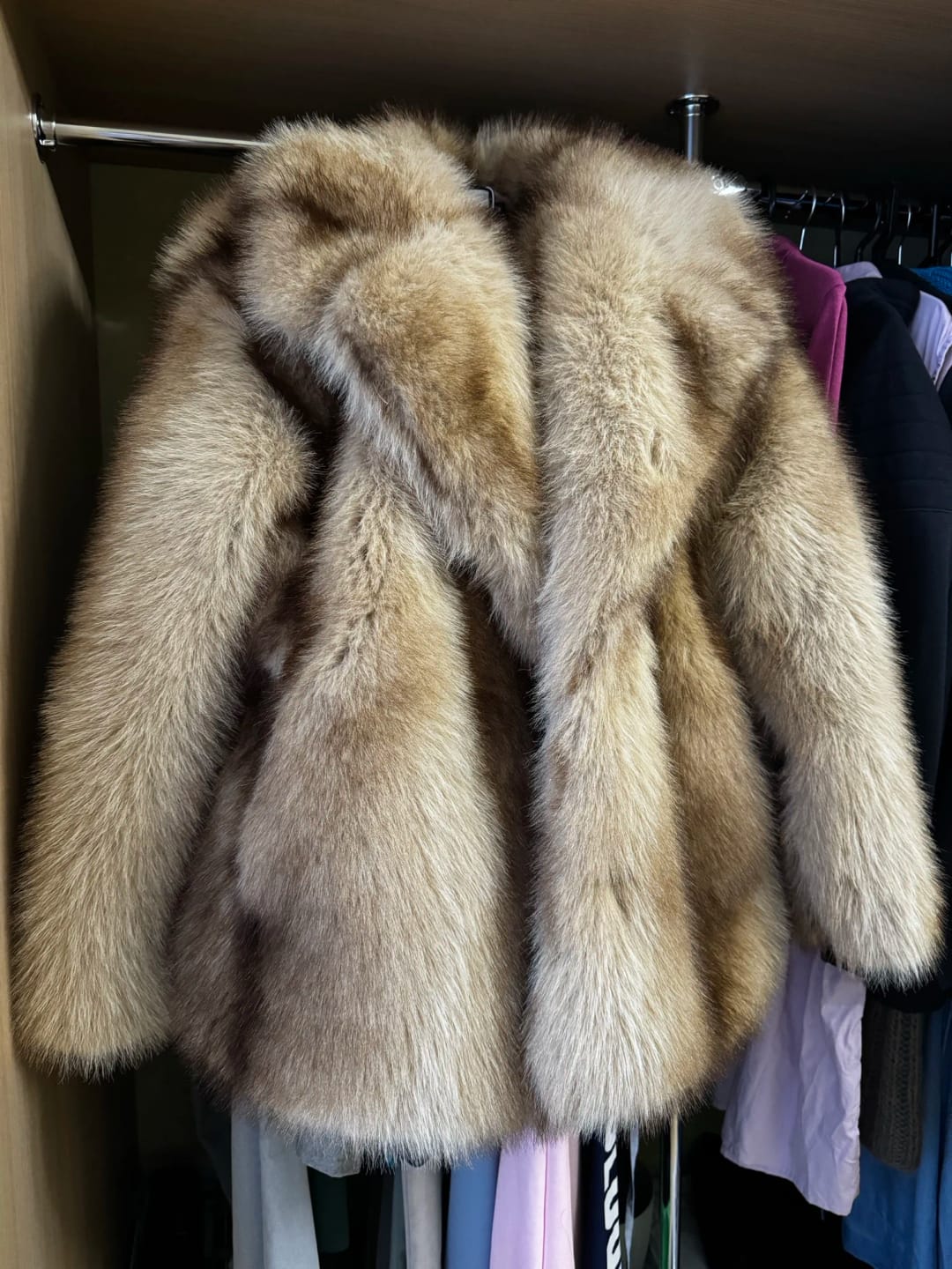 Customer photo review of Fely Faux Fur Coat