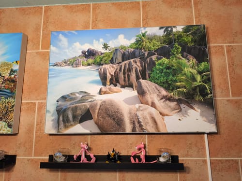 Customer photo review of Canvalight® Leuchtbild | Südsee Paradies | Querformat