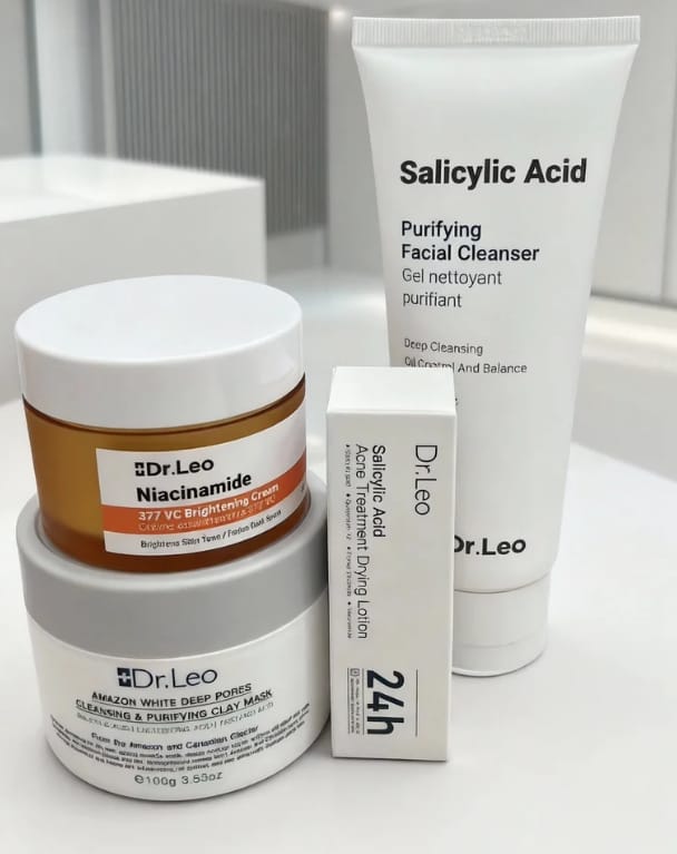 Customer photo review of Set de Cuidado Facial Antiacné