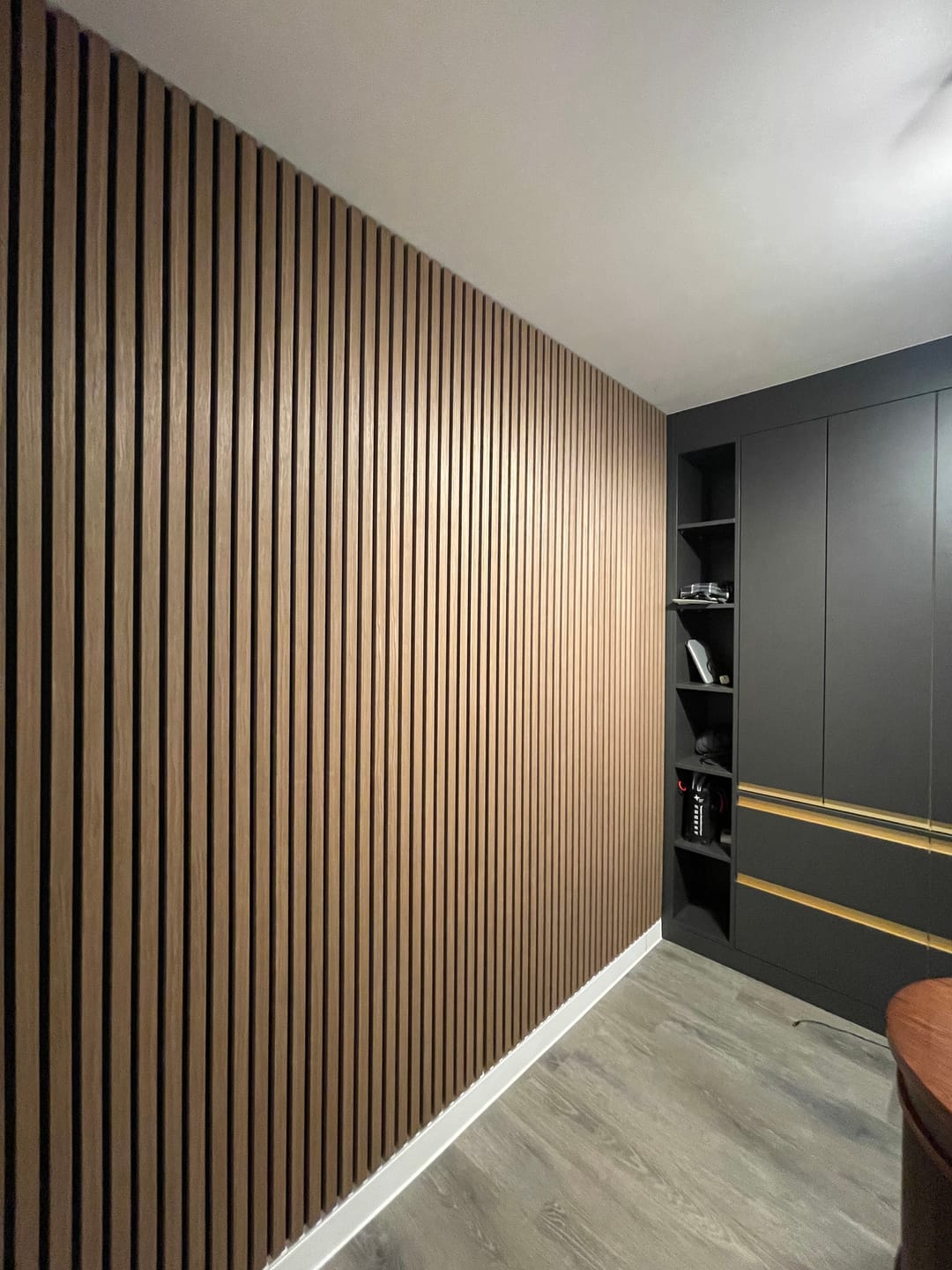 Customer photo review of Wooden Wall Panel | Mocca | Premium 3-sided Wood Veneer