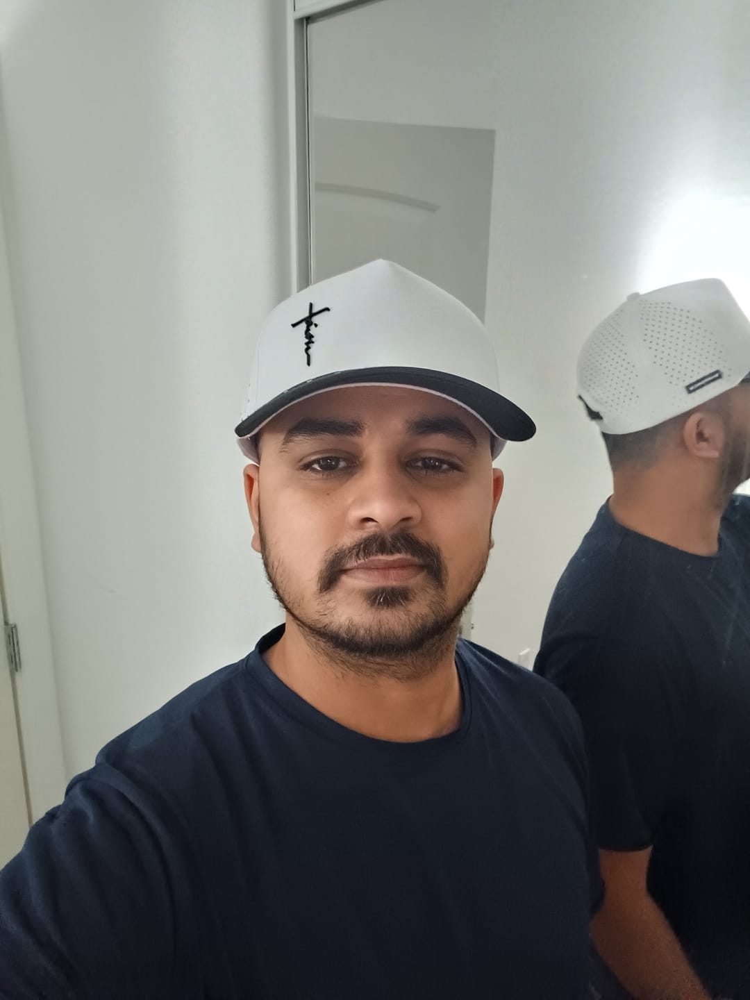 Customer photo review of Faith Snapback - White