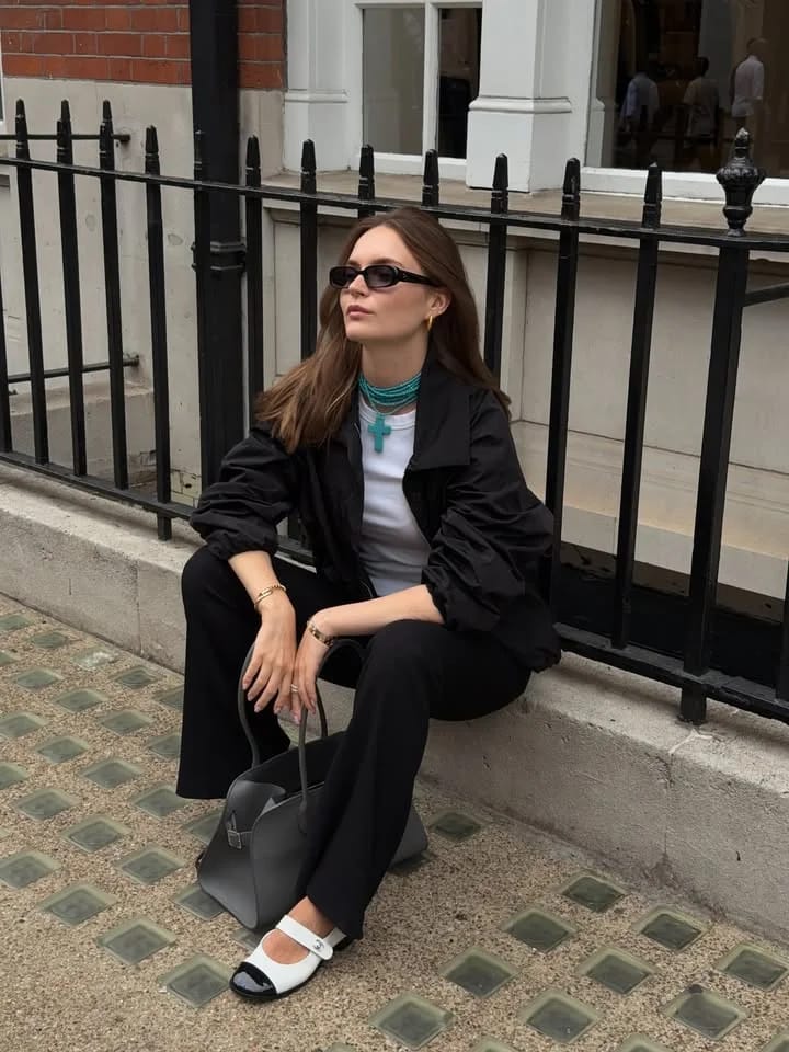 Customer photo review of Clara High-Neck Jacket