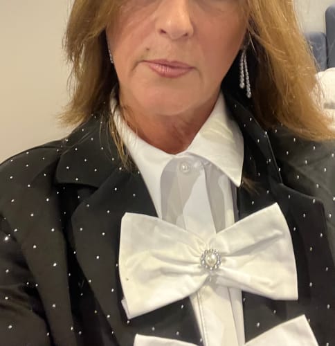 Customer photo review of Blazer à strass Doris