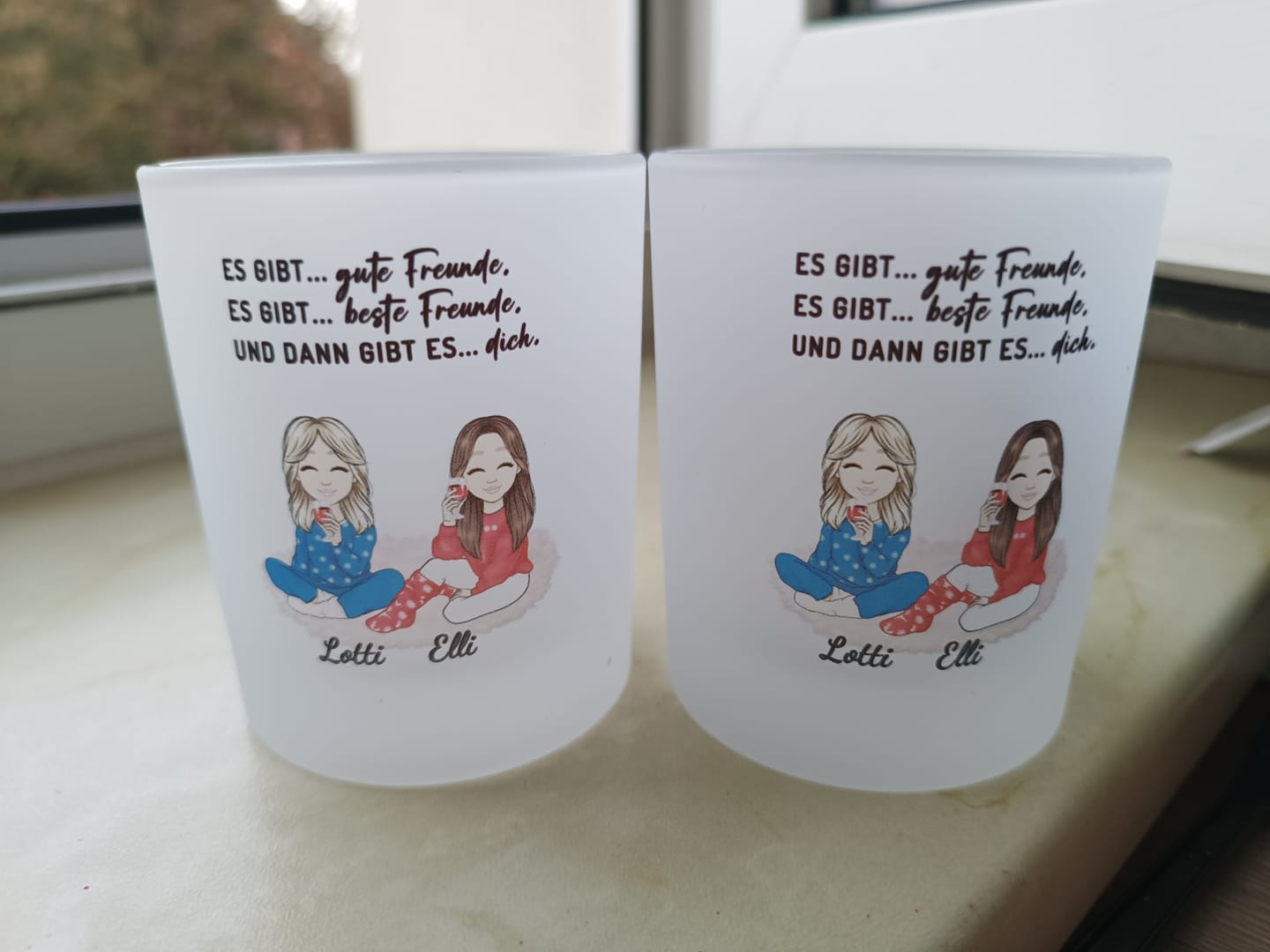 Customer photo review of Herzensmenschen - Personalisiertes Teelicht