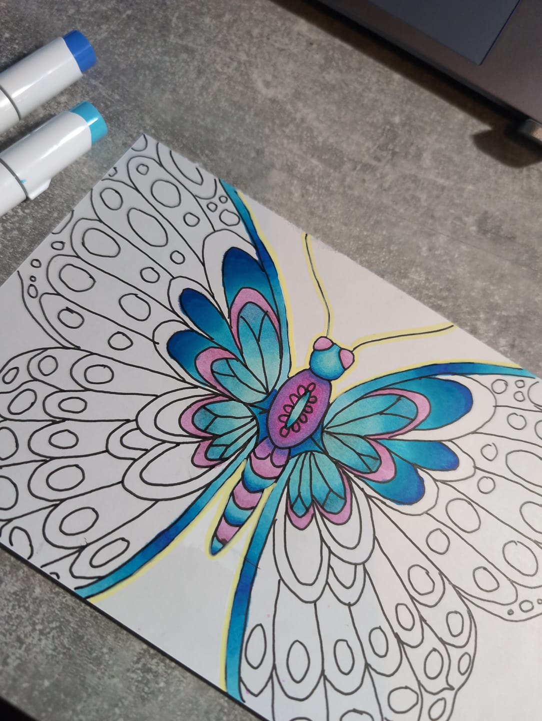 Customer photo review of Ohuhu Spiral-Bound Marker Pad for Alcohol Markers