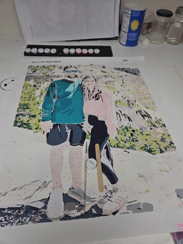 Customer photo review of Custom Paint by Numbers