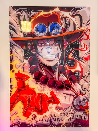 Customer photo review of Wanted Fire Plexi Glass Wall Art