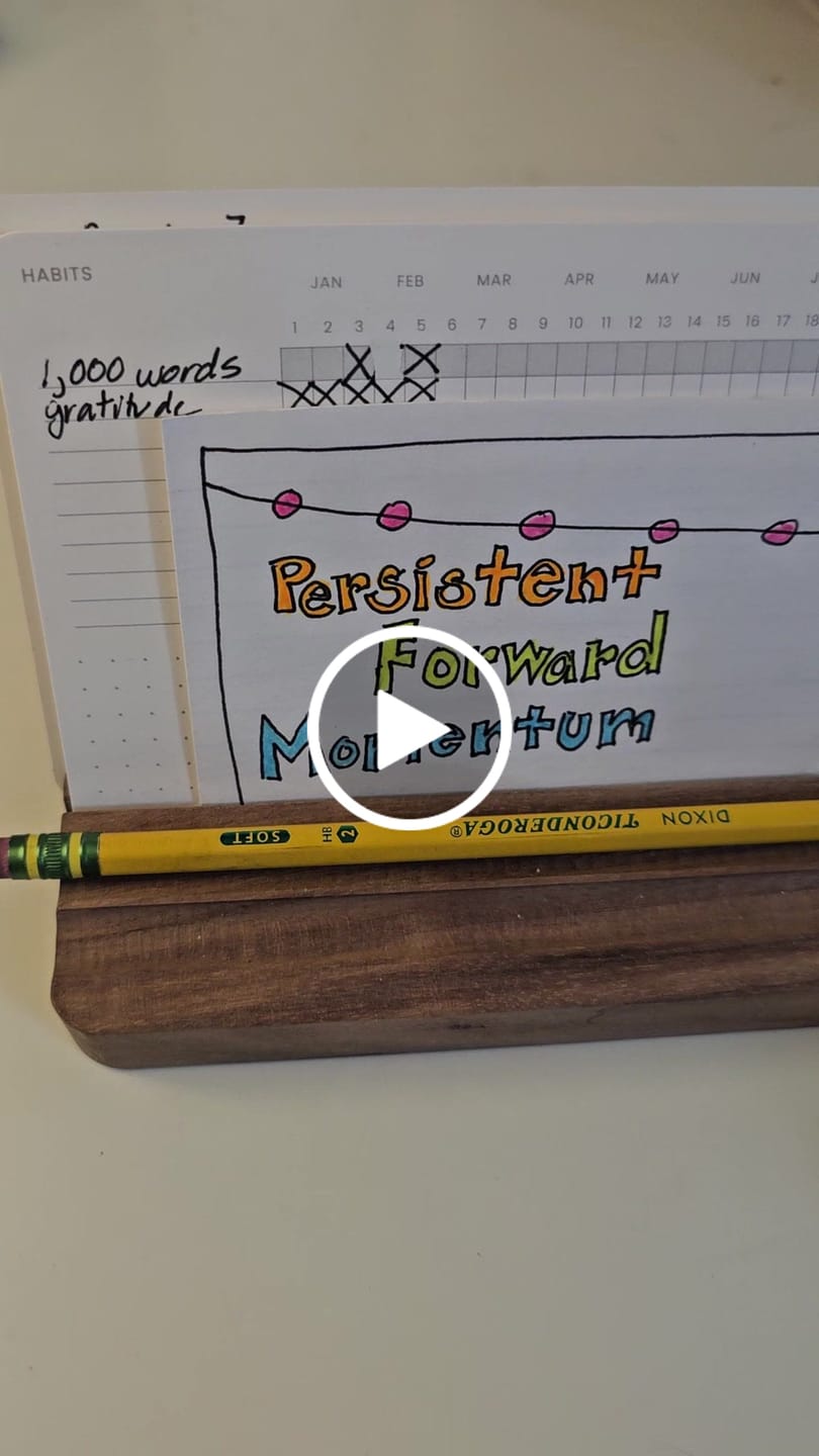 Customer video review of Weeks & Habits Cards