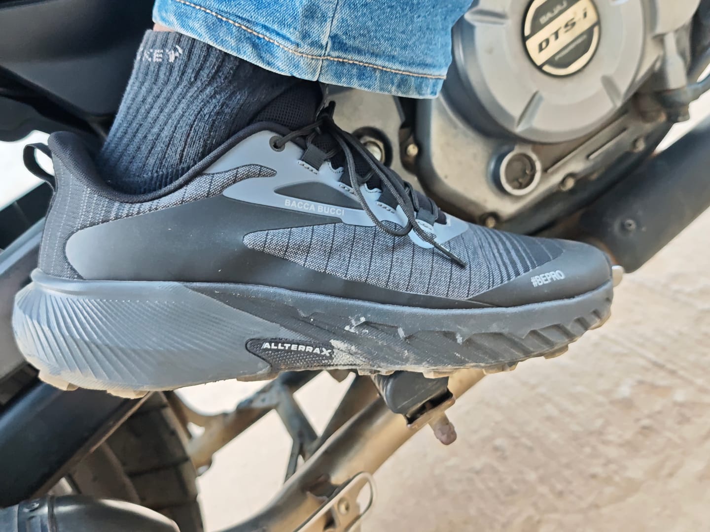 Customer photo review of Bacca Bucci TrekZON Trekking & Trail Running Shoes with AllTerraX Grip Outsole