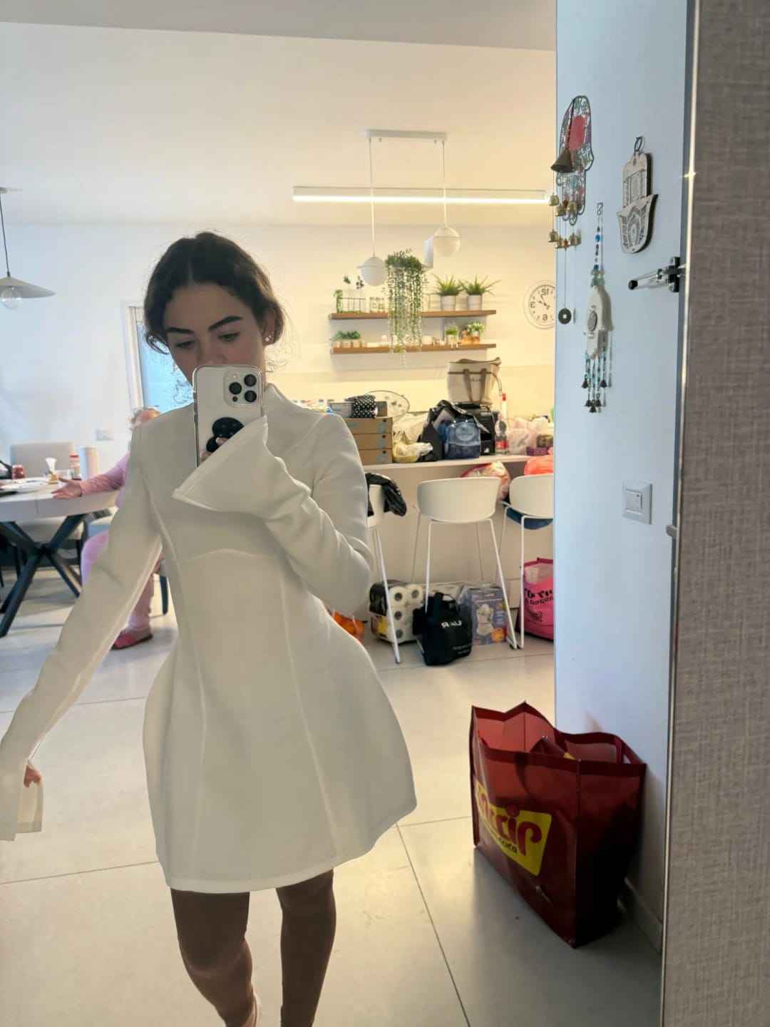 Customer photo review of Eliza Mini Dress