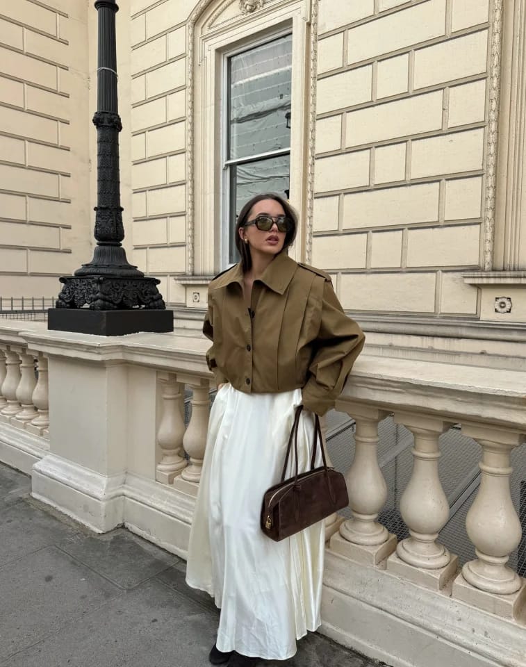 Customer photo review of Celia High Collar Short Jacket
