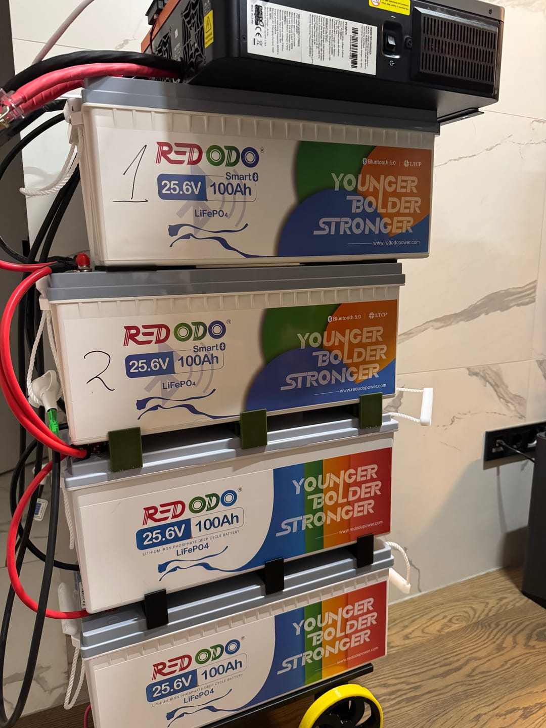 Customer photo review of 【Україна】0% ПДВ - Redodo 24V 100Ah акумулятор LiFePO4 глибокого циклу BMS 100A