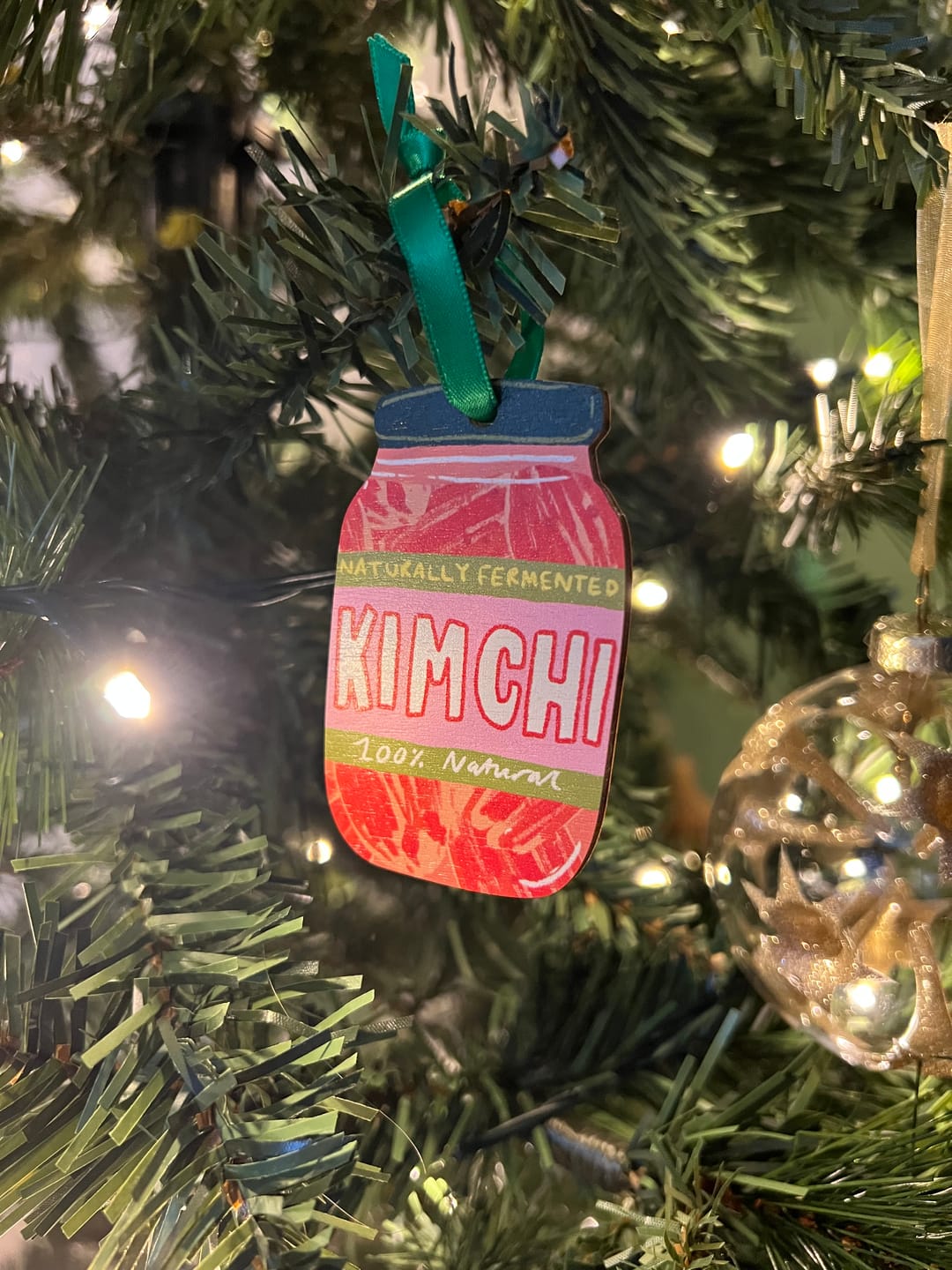 Customer photo review of Kimchi Jar - Wooden Tree Decoration