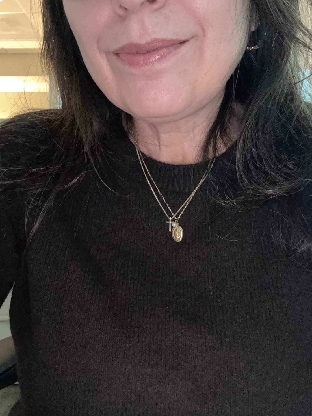 Customer photo review of Miraculous Medal Necklace