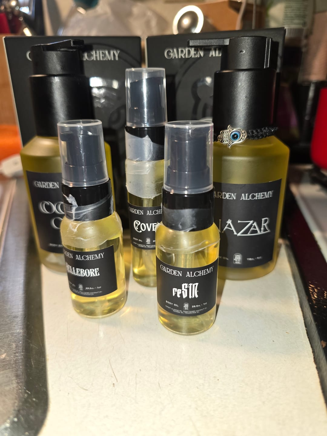 Customer photo review of HELLEBORE BODY OIL