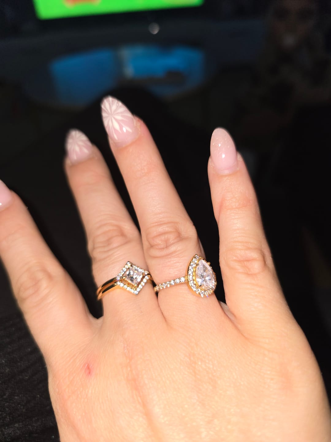 Customer photo review of Larissa 2er Ring | 18K vergoldet