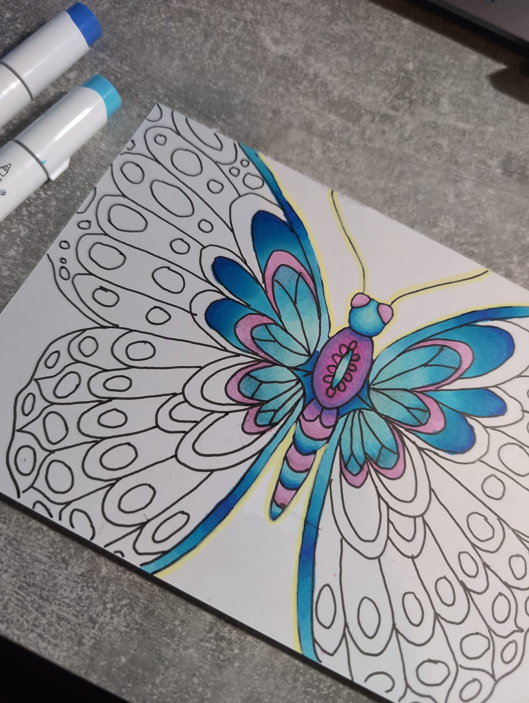 Customer photo review of Ohuhu Bleedproof Double-Sided Marker Pad, Spiral-Bound