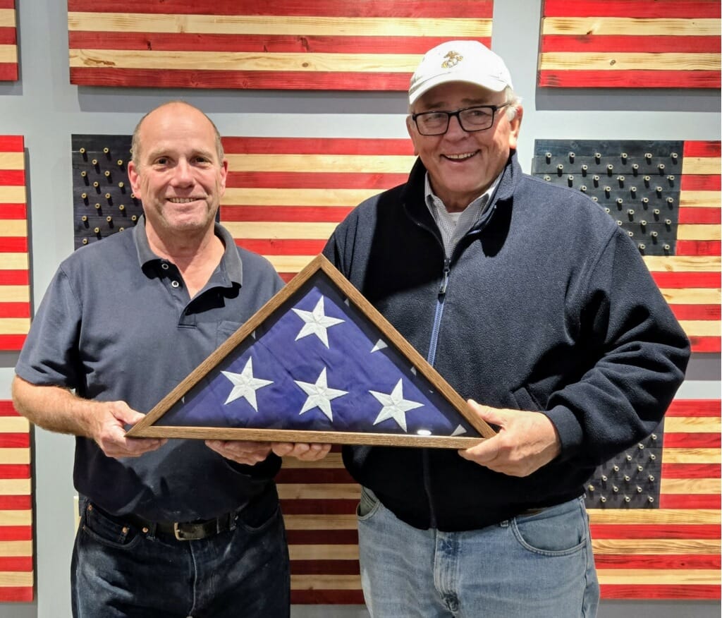 Customer photo review of American Burial & Casket Flag - Made in USA