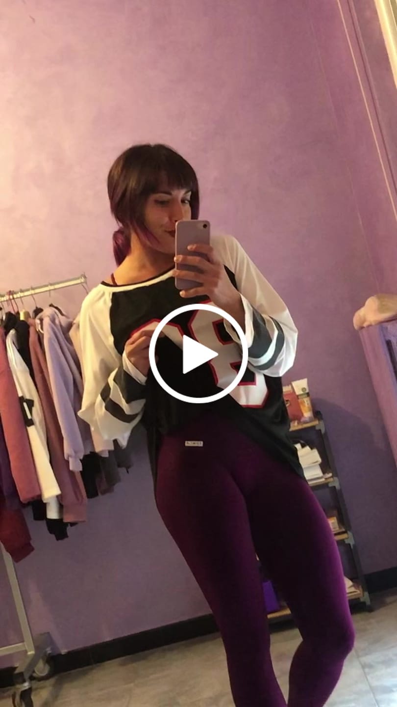 Customer video review of Leggings Push Up All-Up Dark Purple