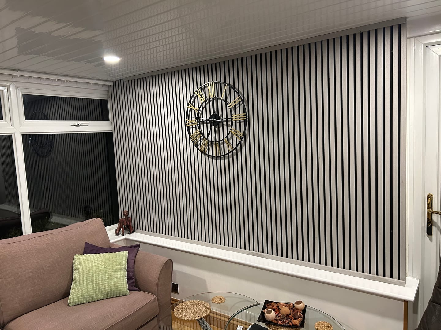 Customer photo review of Acoustic Slat Wall Panel - Grey Oak