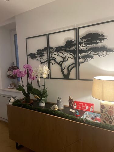 Customer photo review of Décoration murale en métal noir - Arbre de vie Africain