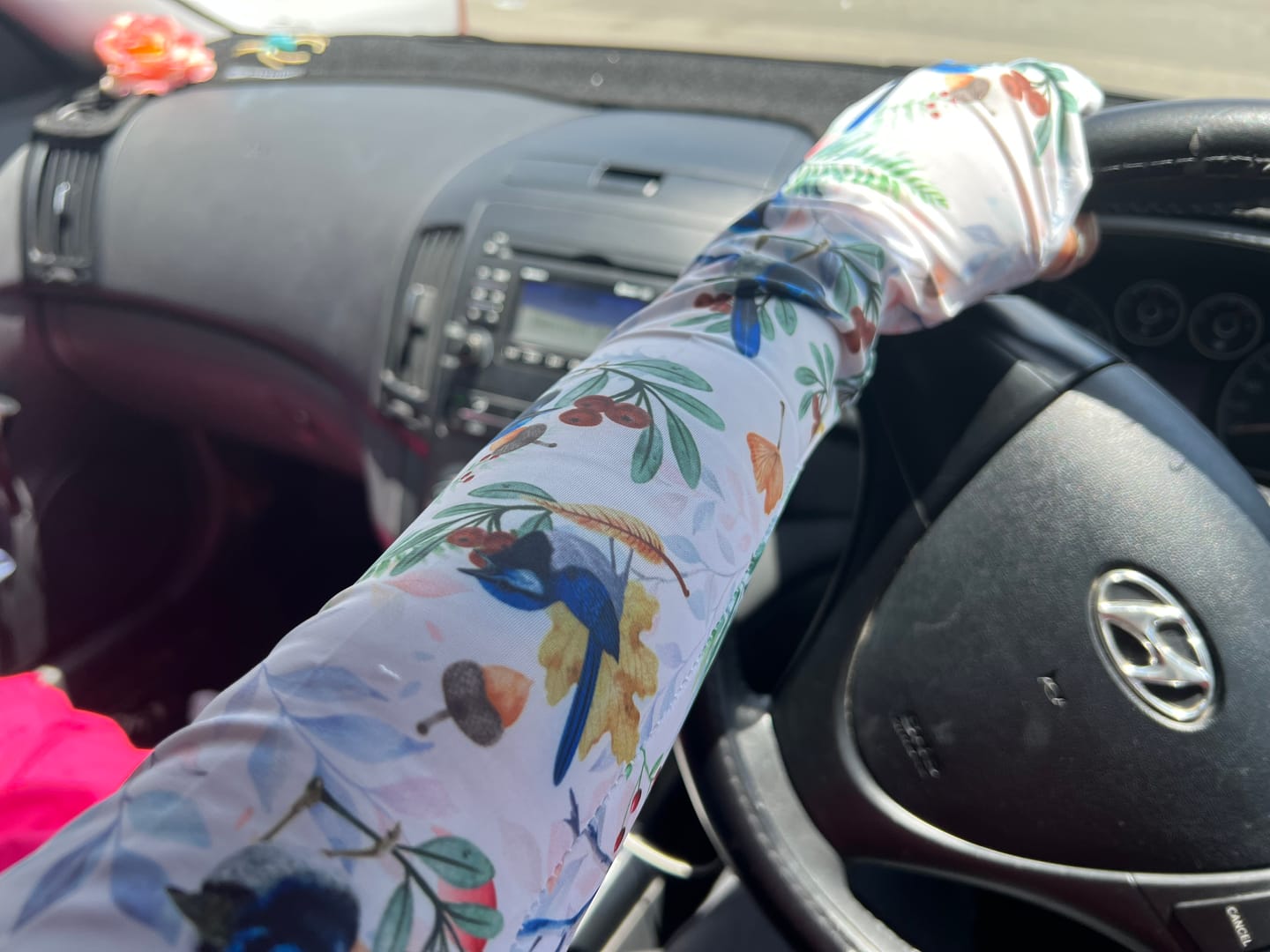 Customer photo review of Gardening Protection Sleeves - Beige Dark