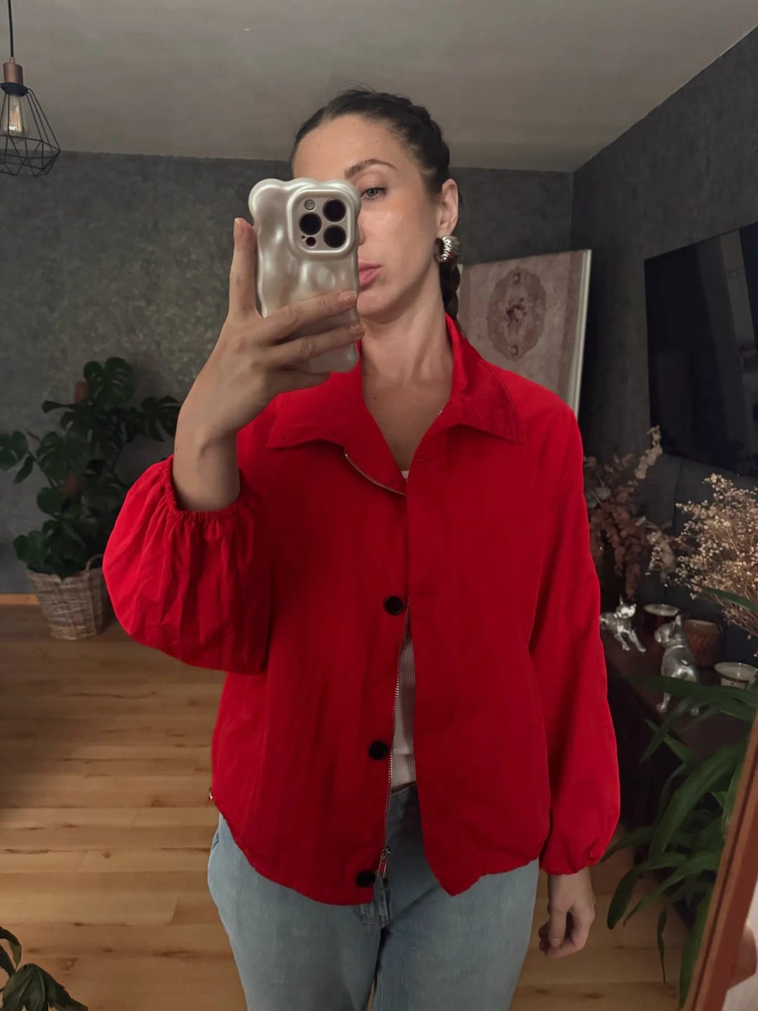 Customer photo review of Clara High-Neck Jacket
