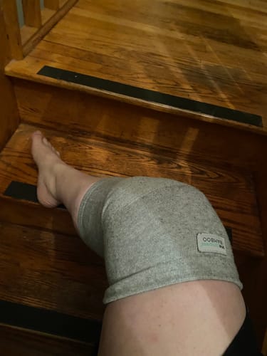 Customer photo review of Premium Bamboo Knee Sleeve (Single)