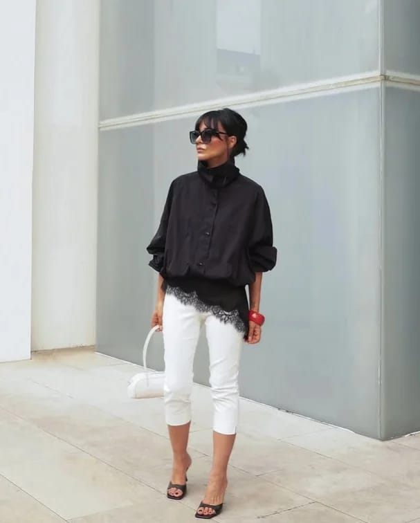 Customer photo review of Clara High-Neck Jacket