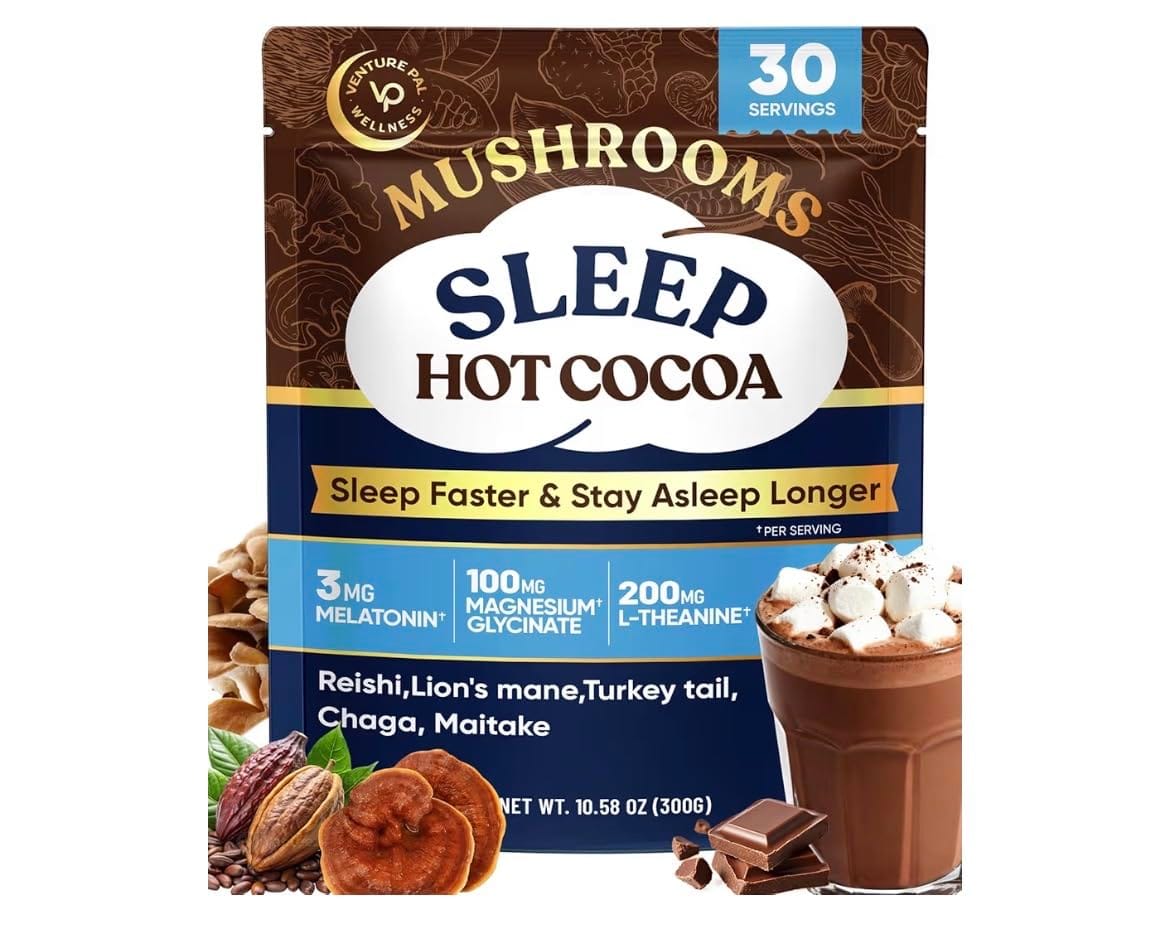 Customer photo review of Mushroom Sleep Hot Cocoa - 30 servings