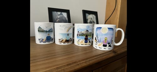 Customer photo review of Girl & Dogs - Life is better with a dog Personalised Mug
