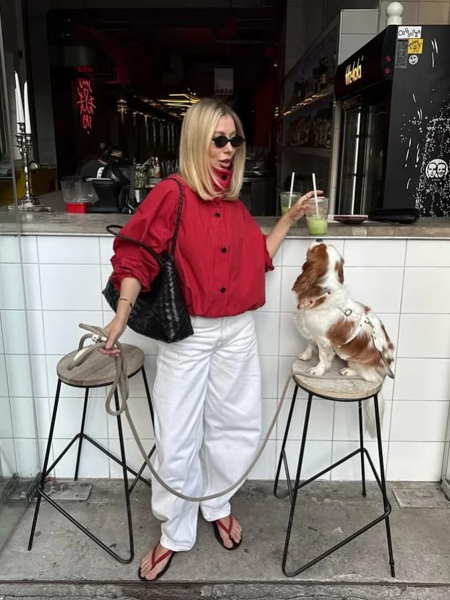 Customer photo review of Clara High-Neck Jacket