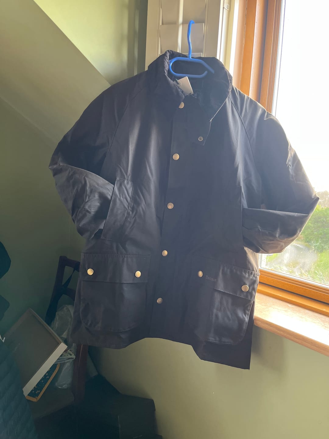 Customer photo review of Barbour Ashby Men's Wax Jacket - Olive
