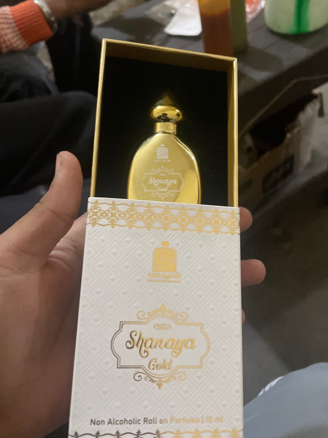 Customer photo review of Shanaya Gold Luxury Gourmand Attar Perfume