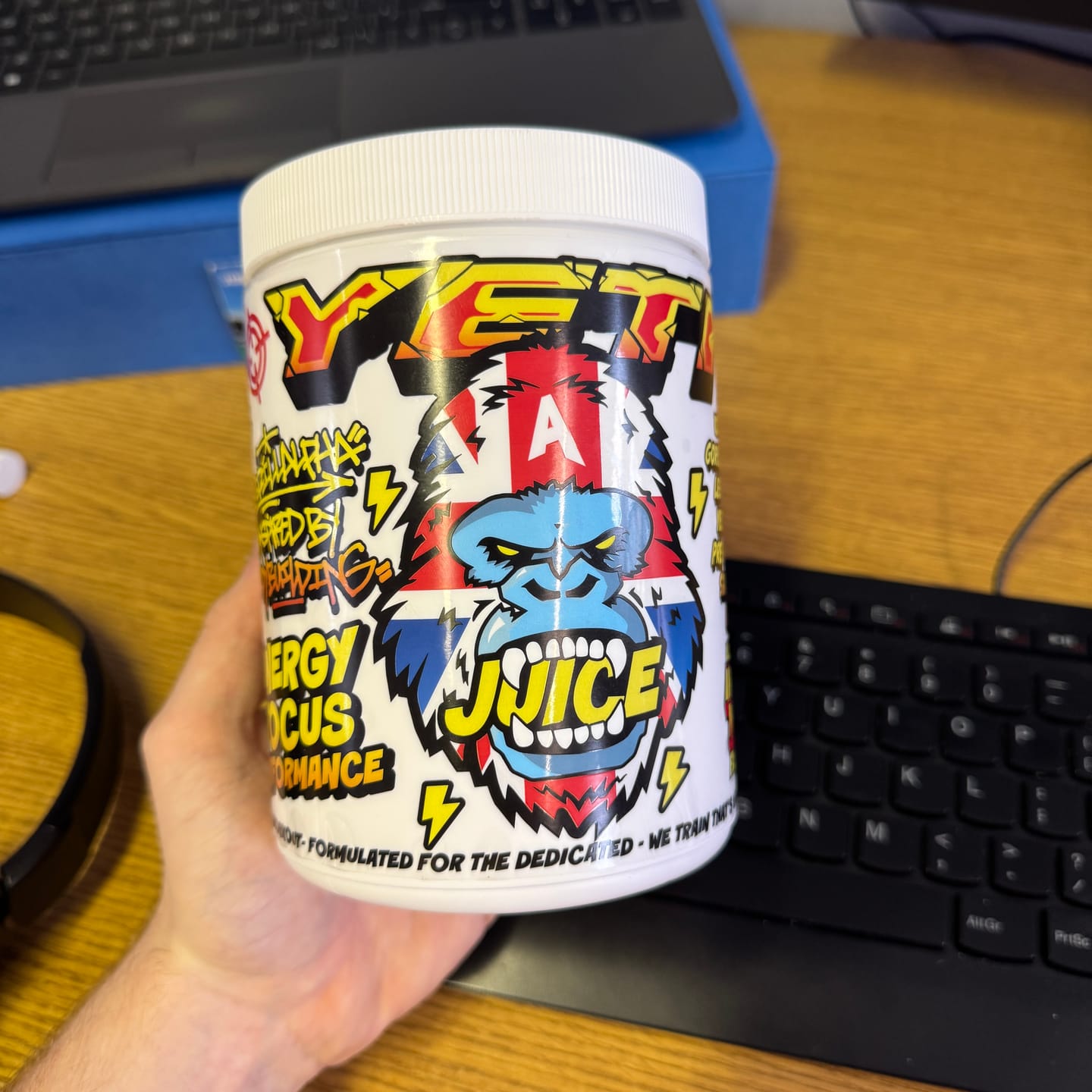 Customer photo review of New Yeti Juice® - Ultimate Iron Man