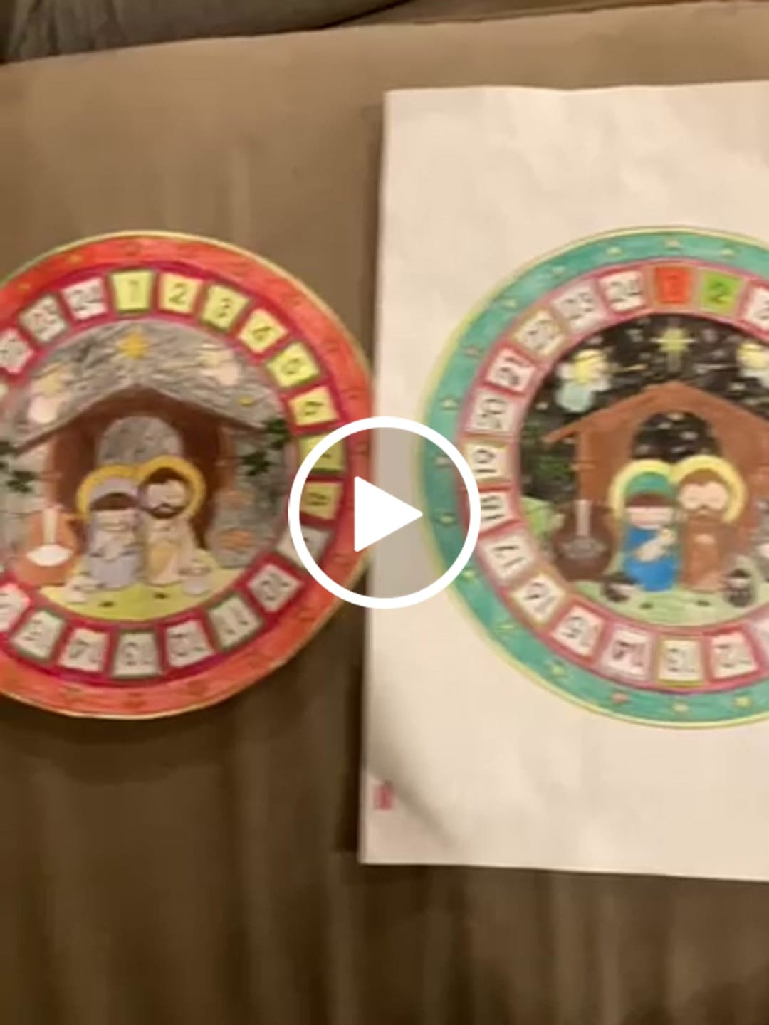 Customer video review of Advent Calendar Printable & Coloring Page - Digital Download