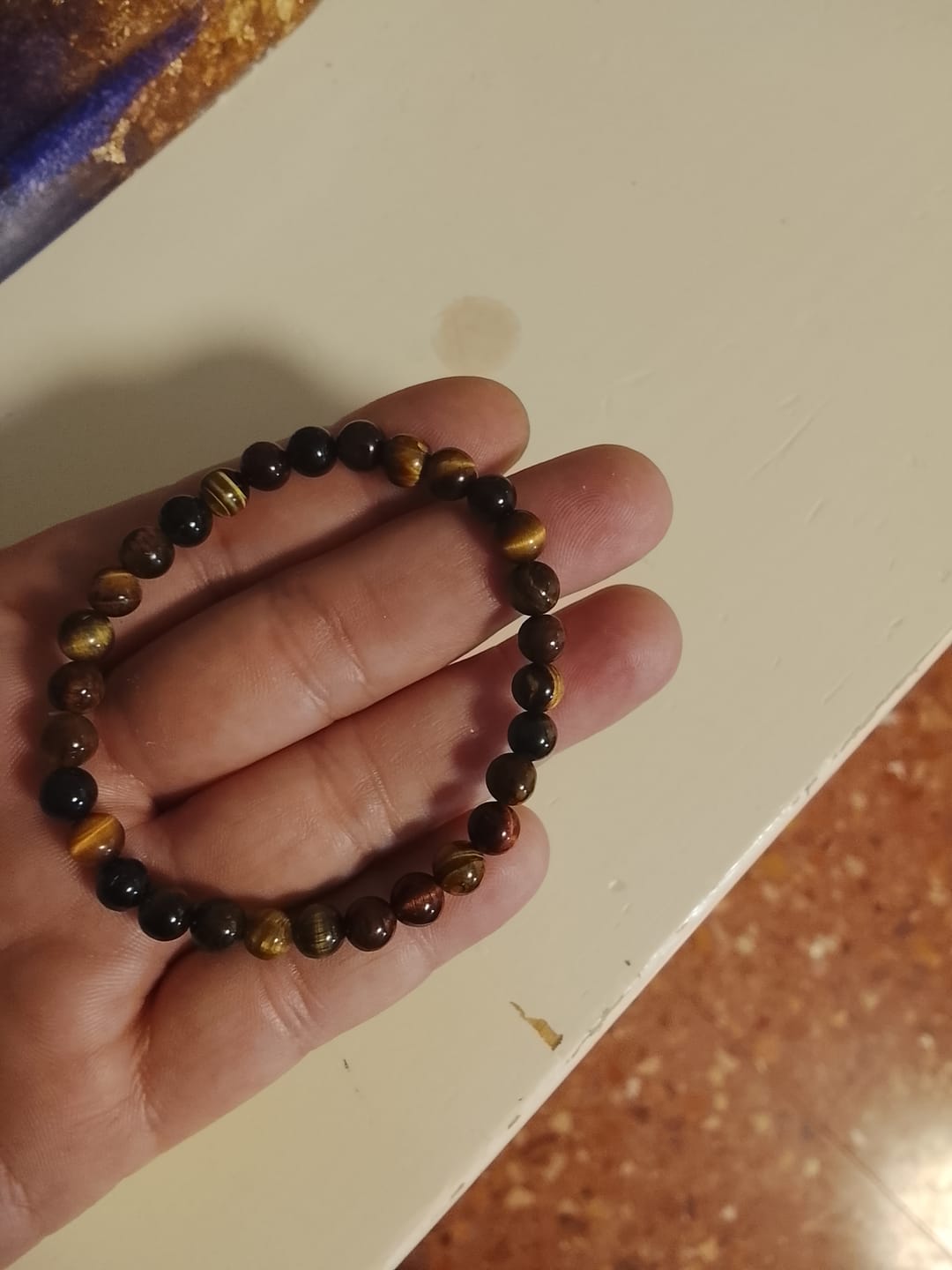 Customer photo review of Pulsera Ojo Mix (Ojo Tigre, Ojo Halcón, Ojo Buey) - 6mm || Máxima Protección