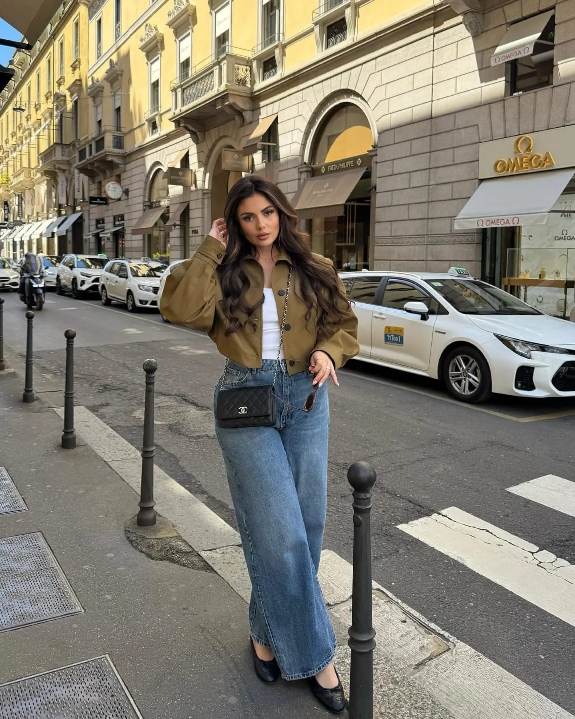 Customer photo review of Celia High Collar Short Jacket