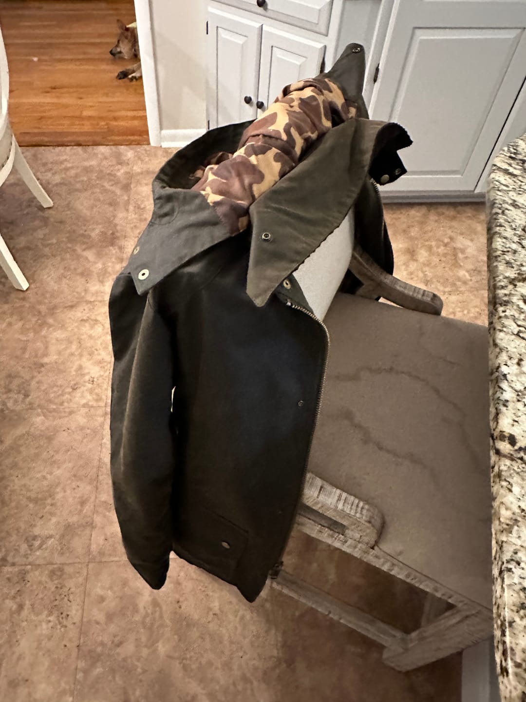 Customer photo review of Knotts Island Waxed Sportsman's Jacket