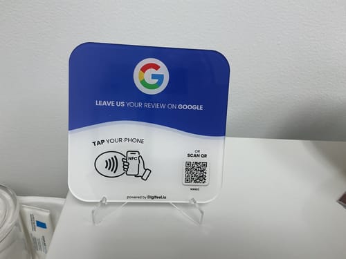 Customer photo review of Google Reviews - Plate