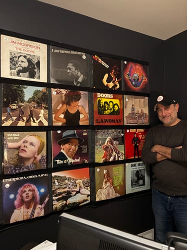 Customer photo review of 12" Vinyl Record Display Frame - LP Wall Storage