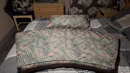 Customer photo review of Tropical Leaves Water Resistant Fabric