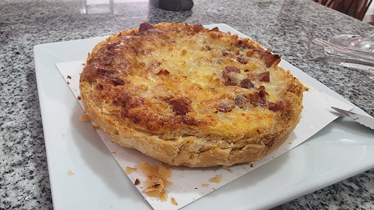Customer photo review of Quiche Lorraine
