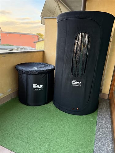 Customer photo review of The Sauna Pod